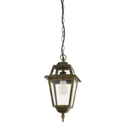 Metall Lampen|Vintage Lampen*Searchlight Hängelampe Außen Aluminium Glas B:20,2 cm E27 Vintage