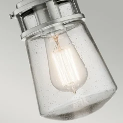 Außenleuchten Antik|Rustikale Außenleuchten*Elstead Hängelampe außen Glas Aluminium Maritim Vintage E27 IP44