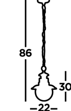 Searchlight Hängelampe außen IP44 E27 D: 21,5 cm in Rostbraun JOHN< Vintage Lampen|Maritime Lampen