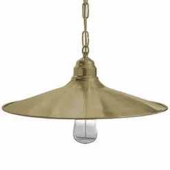 Messinglampen|Maritime Lampen*Andromeda Hängelampe außen Messing massiv Glas D: 41 cm IP23 E27