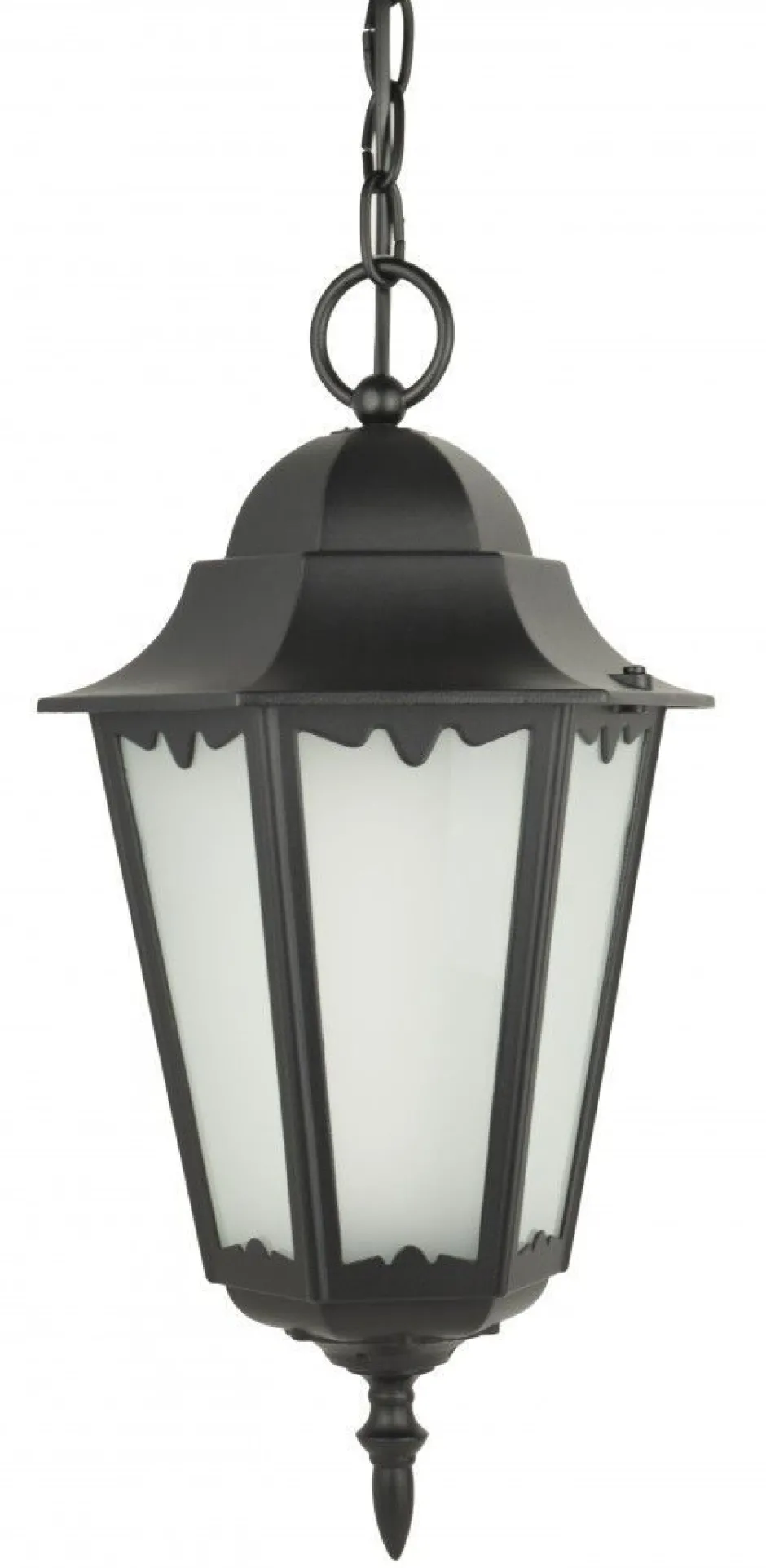 Rustikale Lampen|Metall Lampen*SU-MA Hängelampe Außen Schwarz Aluminium Glas IP43