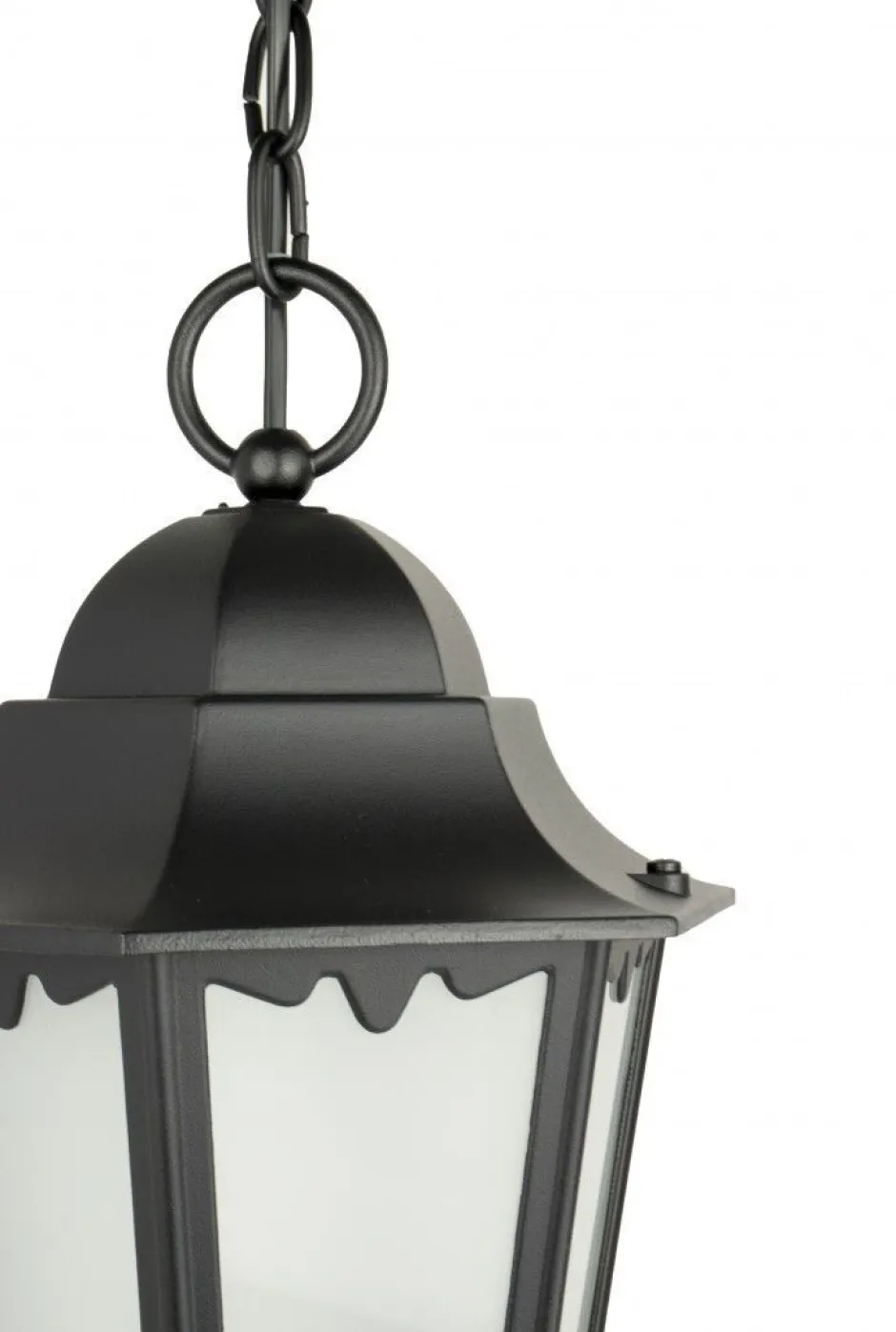 Rustikale Lampen|Metall Lampen*SU-MA Hängelampe Außen Schwarz Aluminium Glas IP43