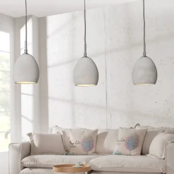 Invicta Interior Hängelampe aus Beton E14 Modern Design besonders< Hängelampen|Esszimmer Lampen
