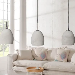 Invicta Interior Hängelampe aus Beton E14 Modern Design besonders< Hängelampen|Esszimmer Lampen