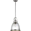Elstead Hängelampe BABKA in Nickel Ø36cm kürzbar Lampe< Hängelampen|Industrie Lampen