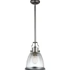 Elstead Hängelampe BABKA Nickel Ø24cm verstellbar Lampe< Hängelampen|Industrie Lampen