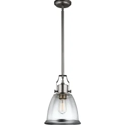 Elstead Hängelampe BABKA Nickel Ø24cm verstellbar Lampe< Hängelampen|Industrie Lampen