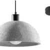 Hängelampen|Wohnzimmerlampen*Sollux Hängelampe Beton Ø 30 cm Grau E27 Küche