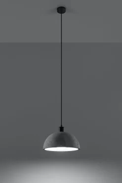 Hängelampen|Wohnzimmerlampen*Sollux Hängelampe Beton Ø 30 cm Grau E27 Küche