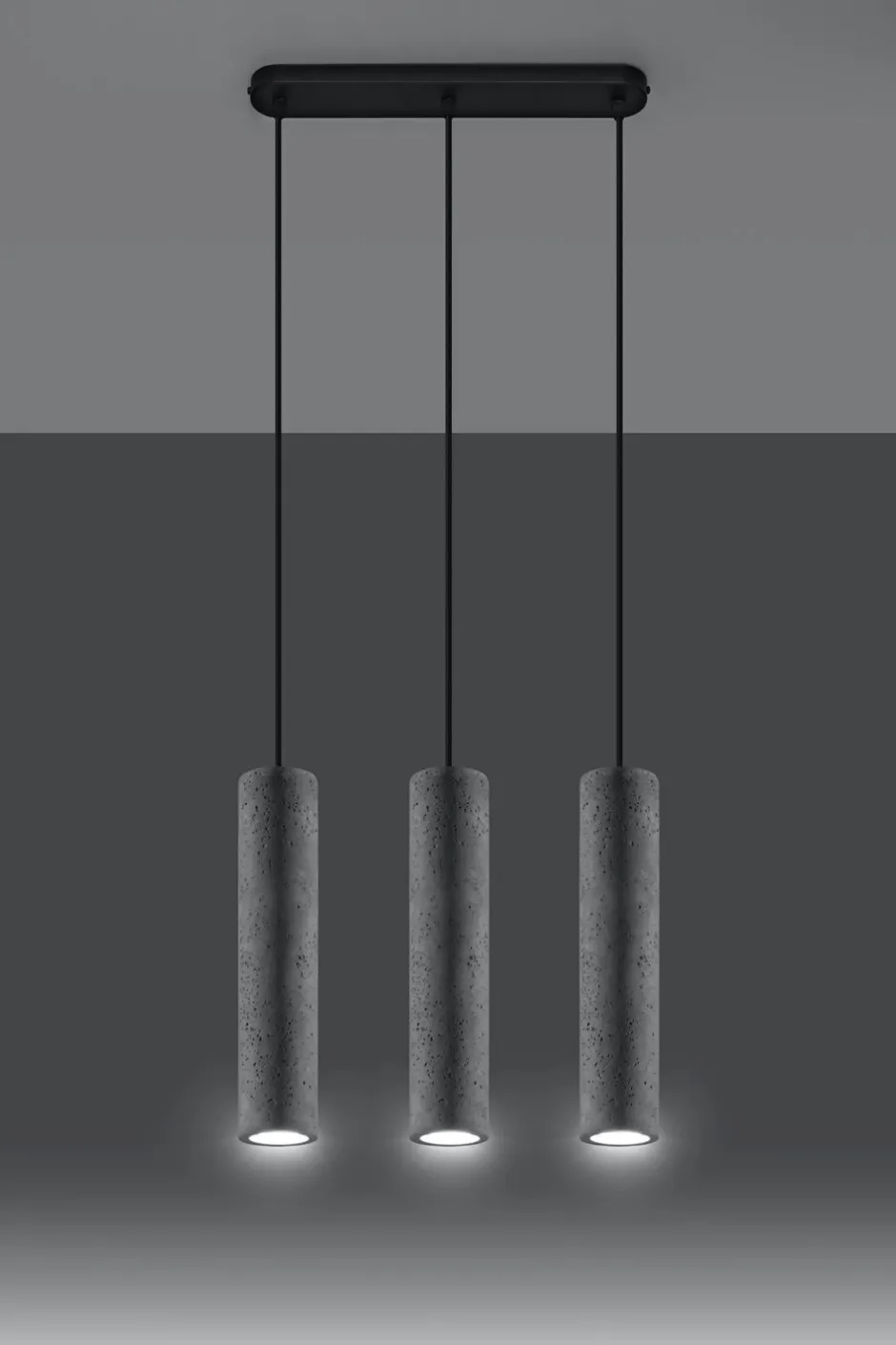 Wohnzimmerlampen|Betonlampen*Sollux Hängelampe Beton Schirm wohnlich BRENNA Pendelleuchte