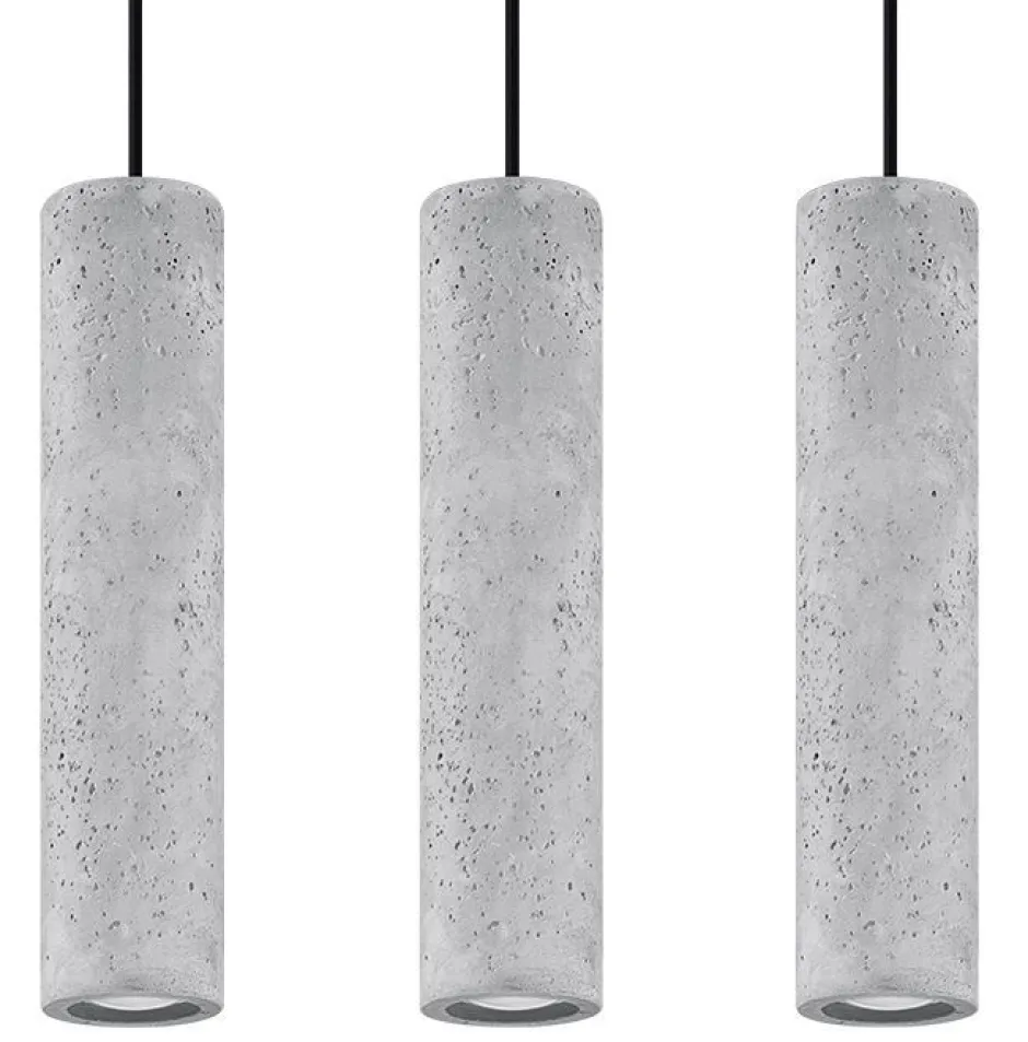 Wohnzimmerlampen|Betonlampen*Sollux Hängelampe Beton Schirm wohnlich BRENNA Pendelleuchte