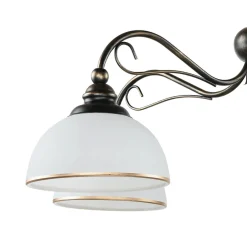 Hängelampen|Esszimmer Lampen*Jupiter Hängelampe Braun antik Jugendstil Esstisch 5xE27