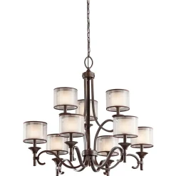 Moderne Lampen|Designerlampen*Elstead Hängelampe CANELADO 9xE14 kürzbar Esstisch Leuchte