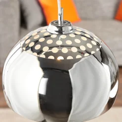 Invicta Interior Hängelampe Ø35cm rund Retro glanzvoll< Hängelampen|Retro Lampen