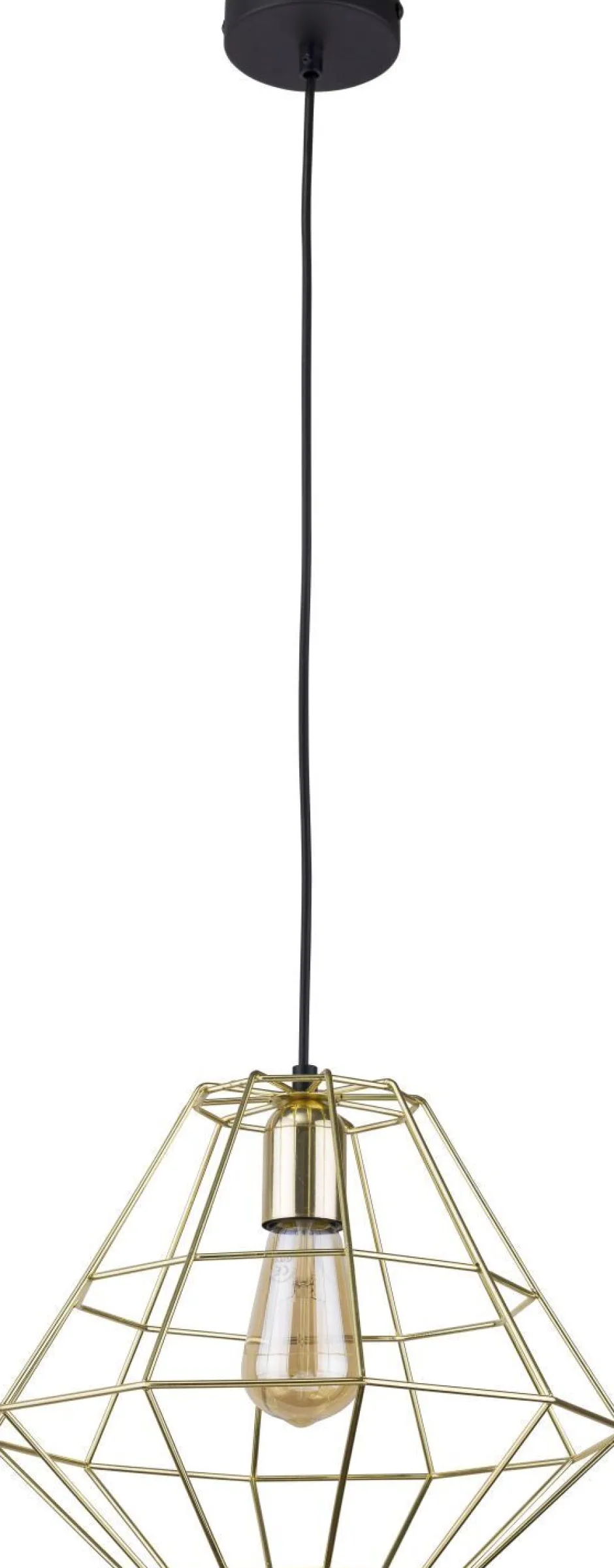Hängelampen|Esszimmer Lampen*TK Lighting Hängelampe DIAMOND in Gold Schwarz Lampe Esstisch