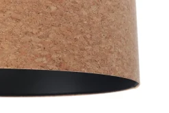 BPS Koncept Hängelampe E27 Ø 50 cm Natur Schwarz Kork Modern< Moderne Lampen|Wohnzimmerlampen