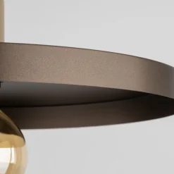 TK Lighting Hängelampe E27 Ø40 cm rund Sandgrau Braun Vintage< Hängelampen|Bürolampen