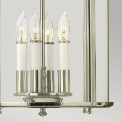 Jugendstil Lampen|Glaslampen*Elstead Hängelampe E14 Glas Metall Ø30cm Jugendstil AVELINE