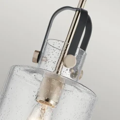 Hängelampen|Bürolampen*Elstead Hängelampe E27 Metall Glas 18 cm breit H: max. 141,6 cm