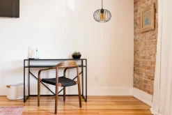 Belis Hängelampe E27 rund Ø25 cm Schwarz Honig blendarm Retro< Hängelampen|Wohnzimmerlampen