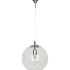 Hängelampen|Bürolampen*ALDEX Hängelampe E27 rund Metall in Chrom Glaskugel B:30 cm