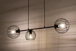 Hängelampen|Kugellampen*Sigma Hängelampe E27 Schwarz Metall Retro Design Esstisch