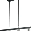 Masterlight Hängelampe ELSIE Metall 100 cm breit Schwarz Nickel< Hängelampen|Wohnzimmerlampen