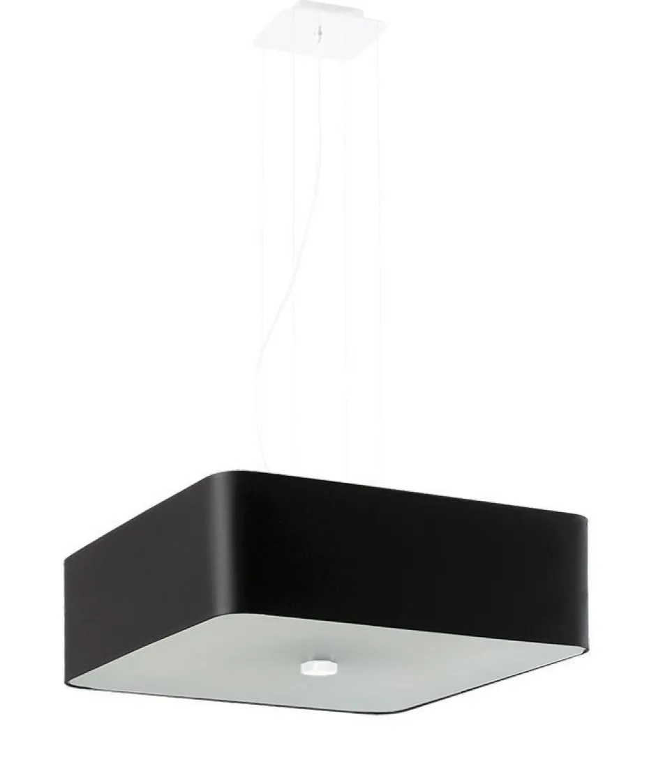 Sollux Hängelampe Esstisch B: 45 cm Schwarz Stoff Glas< Hängelampen|Esszimmer Lampen