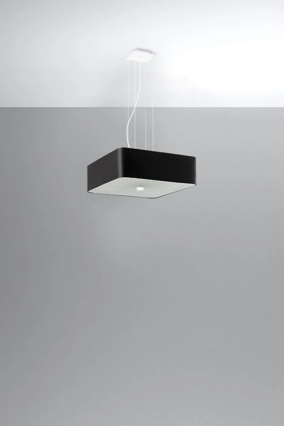 Sollux Hängelampe Esstisch B: 45 cm Schwarz Stoff Glas< Hängelampen|Esszimmer Lampen