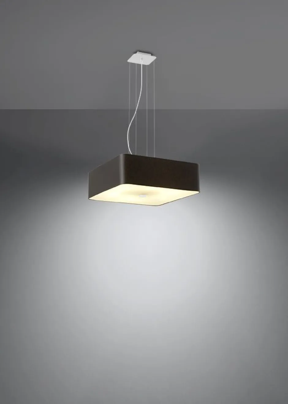 Sollux Hängelampe Esstisch B: 45 cm Schwarz Stoff Glas< Hängelampen|Esszimmer Lampen