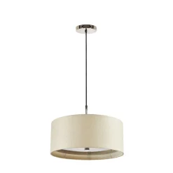 Elstead Hängelampe Esstisch Modern Ø46cm rund verstellbar< Moderne Lampen|Stofflampen