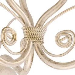 Hängelampen|Esszimmer Lampen*Lamkur Hängelampe Esstisch Shabby Weiß Metall 3-flammig