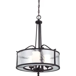 Vintage Lampen|Glaslampen*Elstead Hängelampe Esszimmer Glas Metall Vintage Landhaus