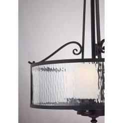 Vintage Lampen|Glaslampen*Elstead Hängelampe Esszimmer Glas Metall Vintage Landhaus