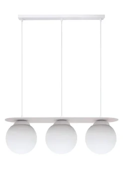 Belis Hängelampe 3-flammig Glaskugeln Weiß 50 cm E27 blendarm< Hängelampen|Bürolampen