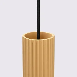 Sollux Hängelampe 3-flammig GU10 Aluminium B: 19,5 cm in Gold< Hängelampen|Bürolampen