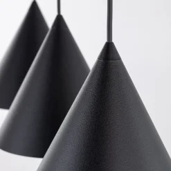 Hängelampen|Esszimmer Lampen*TK Lighting Hängelampe 3-flammig Schwarz L: 75 cm E27 Retro Metall