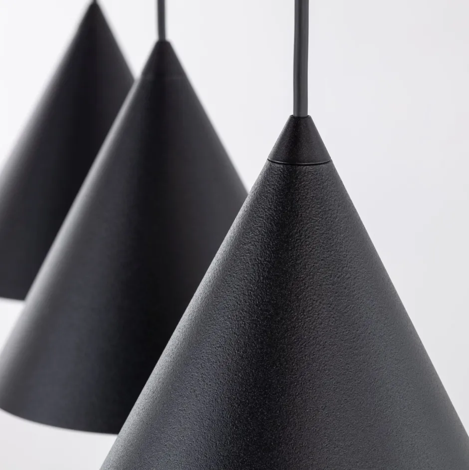 Hängelampen|Esszimmer Lampen*TK Lighting Hängelampe 3-flammig Schwarz L: 75 cm E27 Retro Metall