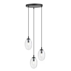 Emibig Hängelampe 3-flammig verstellbar Glas E14 Esstisch< Bürolampen|Küchenlampen