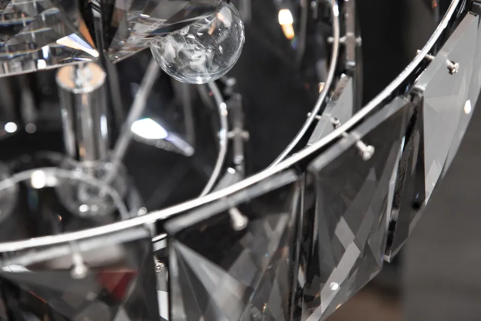 Invicta Interior Hängelampe Glas Grau Ø50 cm 6-flammig E14 stylisch< Schlafzimmer Lampen|Küchenlampen