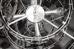 Invicta Interior Hängelampe Glas Grau Ø50 cm 6-flammig E14 stylisch< Schlafzimmer Lampen|Küchenlampen