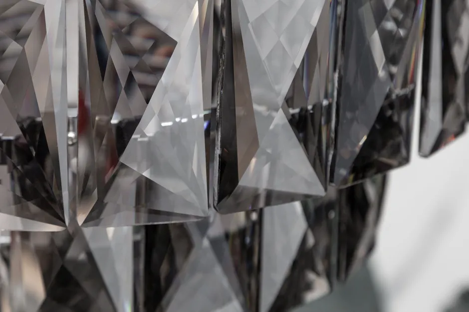 Invicta Interior Hängelampe Glas Grau Ø50 cm 6-flammig E14 stylisch< Schlafzimmer Lampen|Küchenlampen