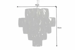 Invicta Interior Hängelampe Glas Grau Ø50 cm 6-flammig E14 stylisch< Schlafzimmer Lampen|Küchenlampen