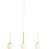 ALDEX Hängelampe Glas Kugeln Metall E14 in Messing Weiß< Hängelampen|Bürolampen