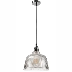 Lamkur Hängelampe Glas Metall Ø 28 cm E27 Vintage Esstisch< Hängelampen|Esszimmer Lampen