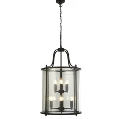 Searchlight Hängelampe Glas Metall Ø 43 cm H: max. 1,5 m verstellbar< Hängelampen|Esszimmer Lampen