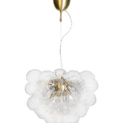Hängelampen|Wohnzimmerlampen*By Rydéns Hängelampe Glas Metall B: 50 cm H: max. 120 cm in Gold