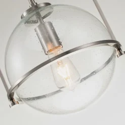 Elstead Hängelampe Glas Metall E27 D: 28,9 cm rund Vintage< Hängelampen|Bürolampen