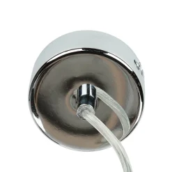 Hängelampen|Esszimmer Lampen*WOFI Hängelampe Glas Metall Glühbirnen-Design dekorativ E14