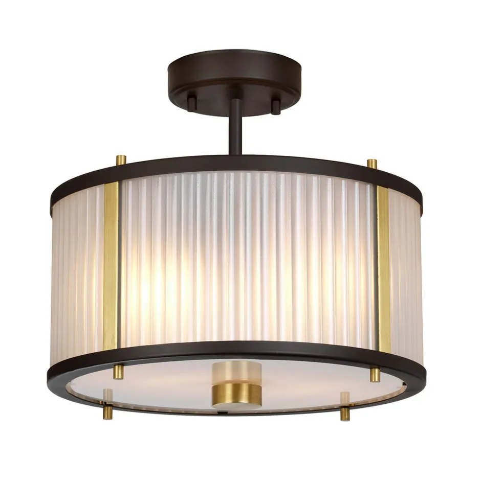 Elstead Hängelampe Glas Metall in Braun Klar verstellbar< Wohnzimmerlampen|Glaslampen